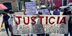 Foto: Luis Cruz / Con anterioridad, los familiares de Lupita realizaron protestas en las puertas de Palacio de Gobierno