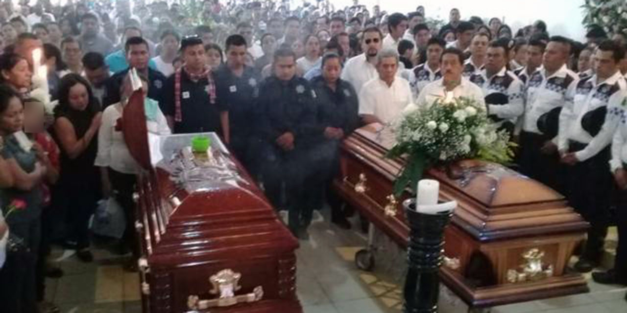 Foto: Archivo El Imparcial / Funeral en Jalapa de Díaz de policías asesinados en 2019