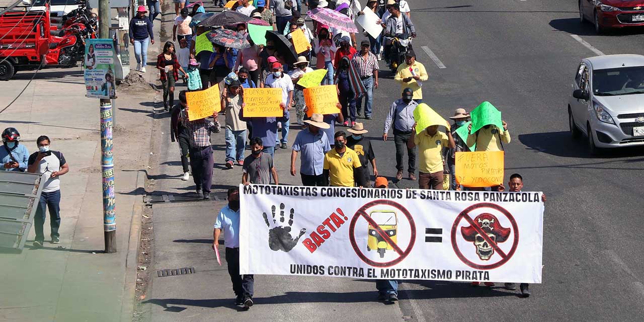 Exigen a Semovi sacar a mototaxis piratas de Santa Rosa Panzacola | El Imparcial de Oaxaca