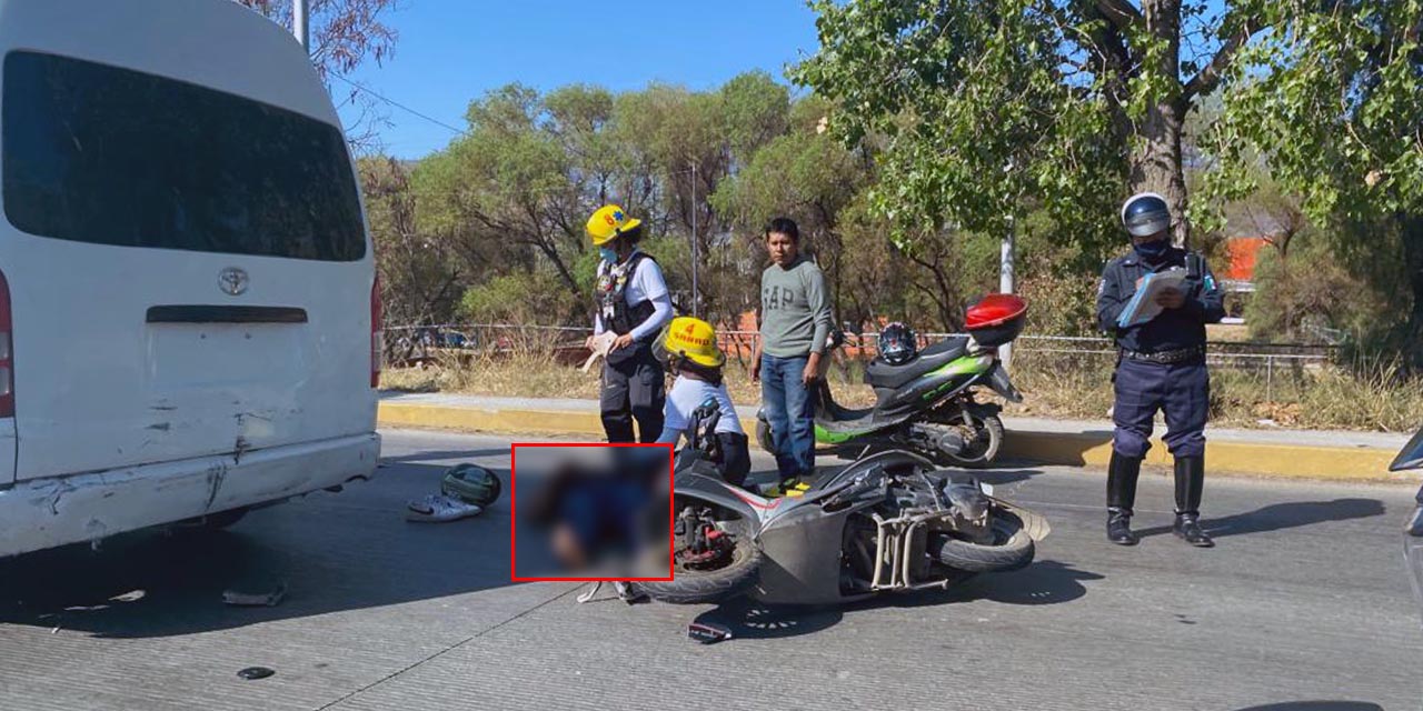 Motociclista resulta lesionado en choque | El Imparcial de Oaxaca