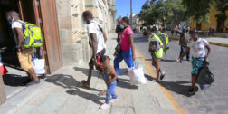 Foto: Adrián Gaytan / Migrantes caribeños asegurados por el INM