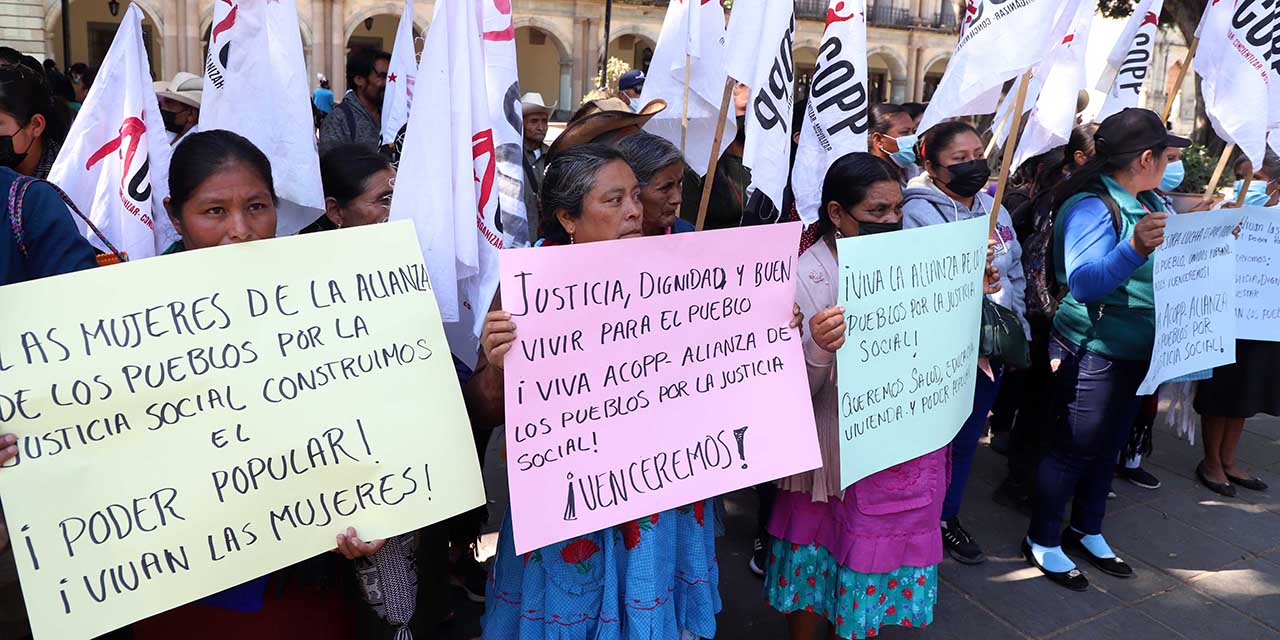 Foto: Luis Cruz / Mujeres encabezaron la movilización de la Alianza de Pueblos