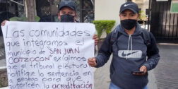 Foto: Adrián Gaytán / Representantes de San Juan Cotzocón exigen la acreditación de sus autoridades municipales