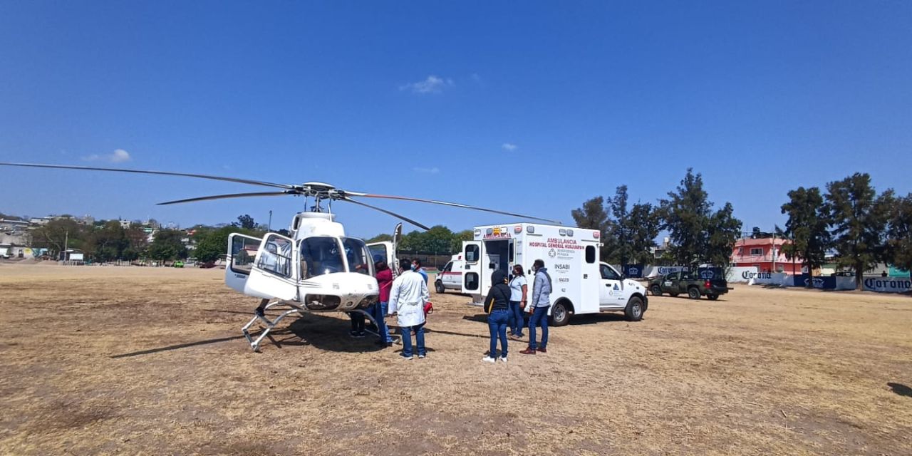 En helicóptero, trasladan a México a herido en explosión de polvorín | El Imparcial de Oaxaca