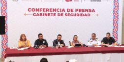 Conferencia de prensa del gabinete de seguridad.