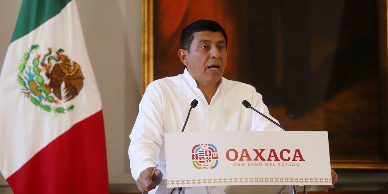 Foto: Luis Alberto Cruz / El gobernador Salomón Jara Cruz advierte que no permitirá actos de provocación que buscan desestabilizar Oaxaca.