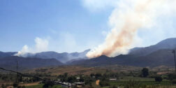 Foto: Cortesía / El incendio forestal en Mazaltepec controlado en un 50%, reportan comuneros.