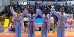 Ellas son estudiantes del Centro Nacional de Taekwondo, de Huajuapan de León.