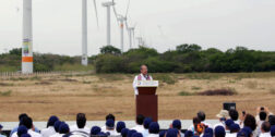 Foto: Presidencia de la República / Fue Felipe Calderon quien inauguró el parque eólico la Venta III en octubre de 2012.