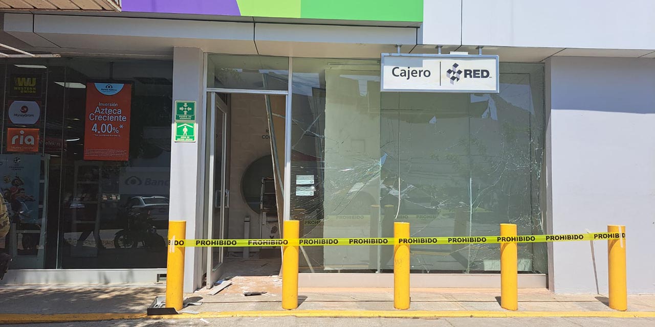 Solo daños a cajero automático en un intento de robo | El Imparcial de Oaxaca