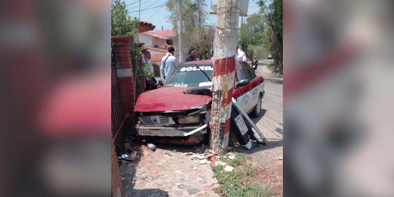 Se impactan dos taxis foráneos en San Agustín Etla | El Imparcial de Oaxaca