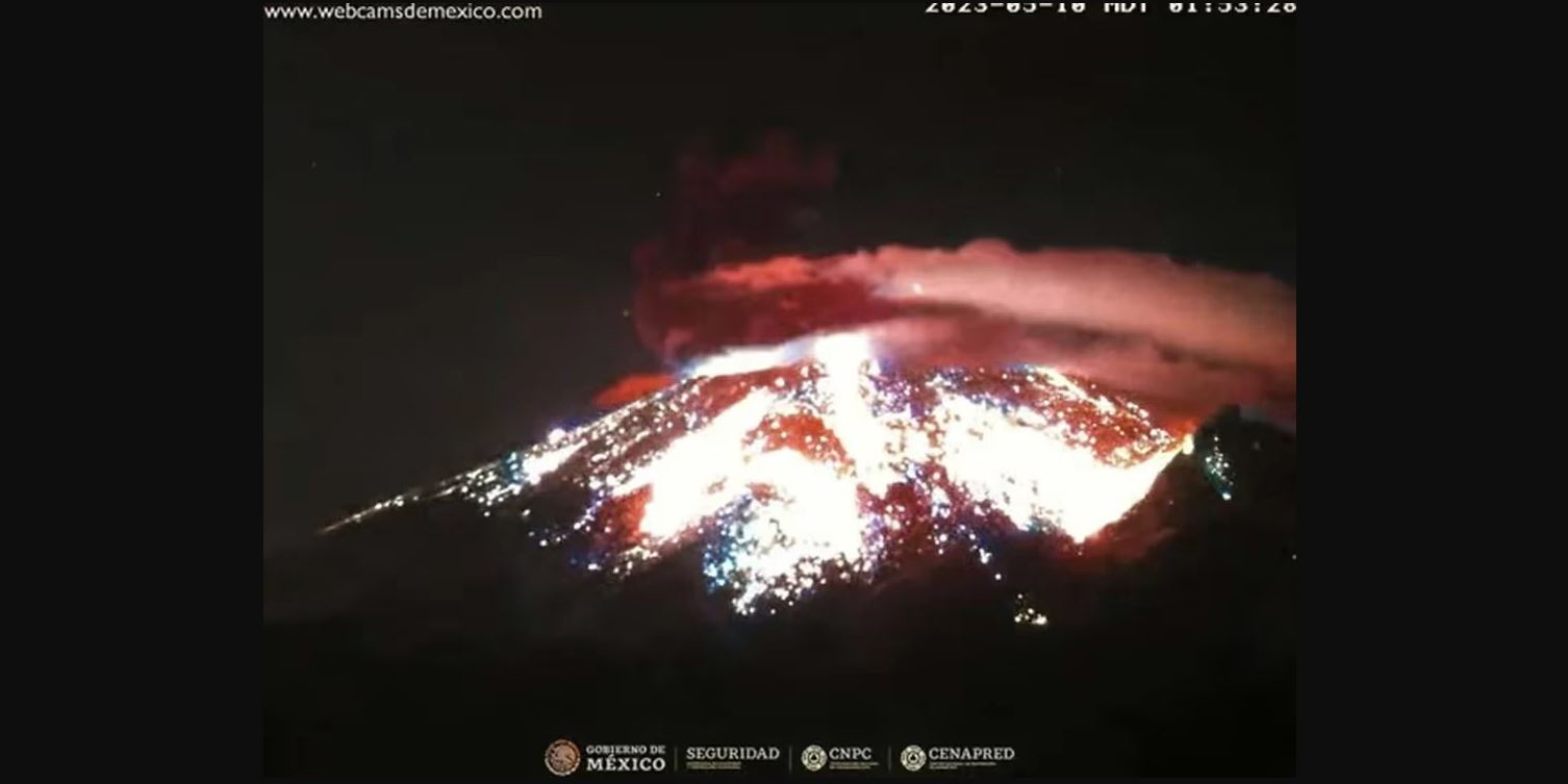 VIDEO: Registra Popocatépetl fuertes explosiones | El Imparcial de Oaxaca