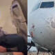 VIDEO: Tormenta quiebra parabrisas de un avión