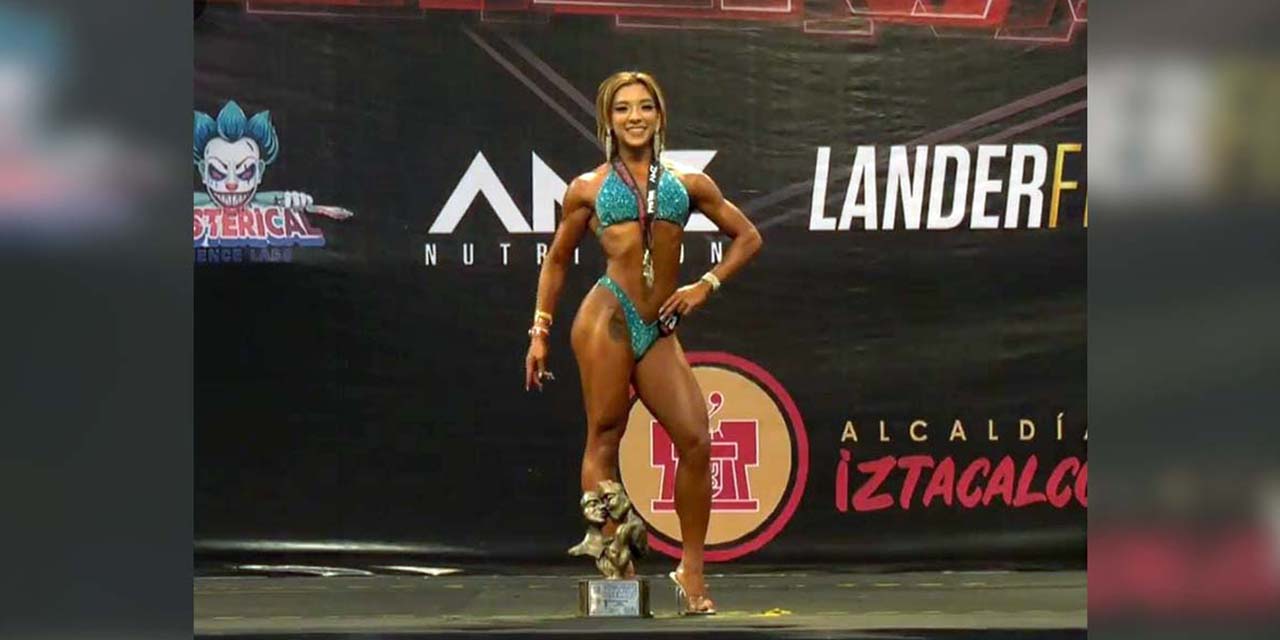 Luna Ivanna Gómez, campeona de wellness fitness juvenil hasta 1.52 m.