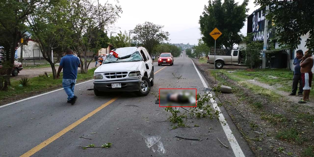 Mortal accidente en Santa Ana del Valle | El Imparcial de Oaxaca