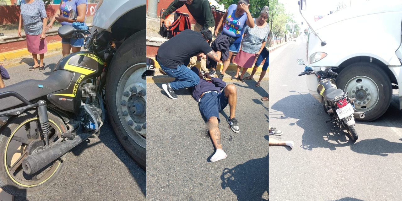 Motociclista se estrella contra tráiler en la 190 | El Imparcial de Oaxaca