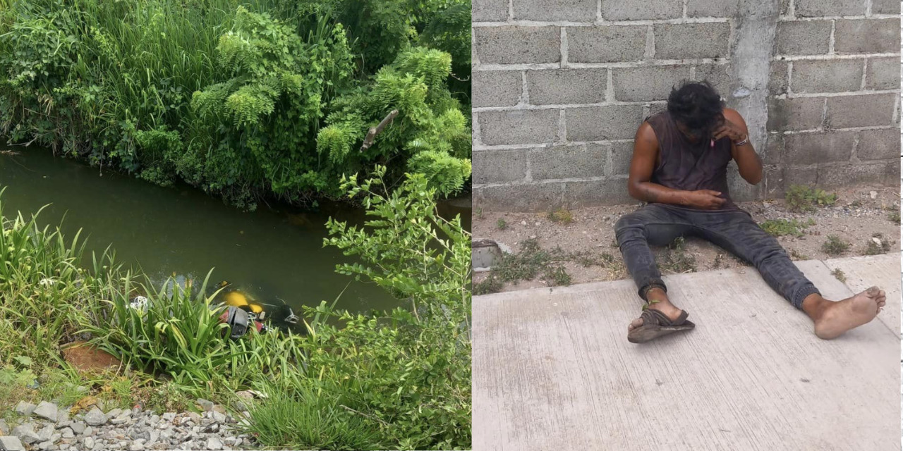 Ebrio motociclista cae en canal de riego en Juchitán | El Imparcial de Oaxaca