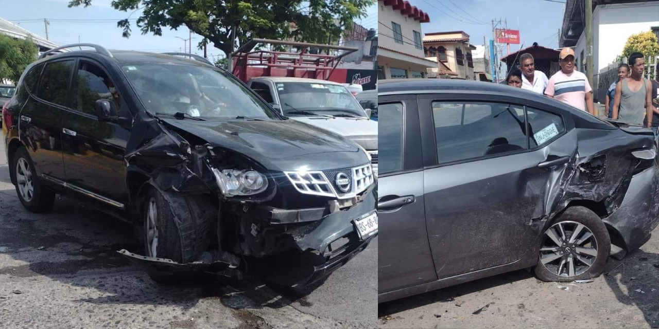 Violento choque entre vehículos deja cuantiosos daños | El Imparcial de Oaxaca