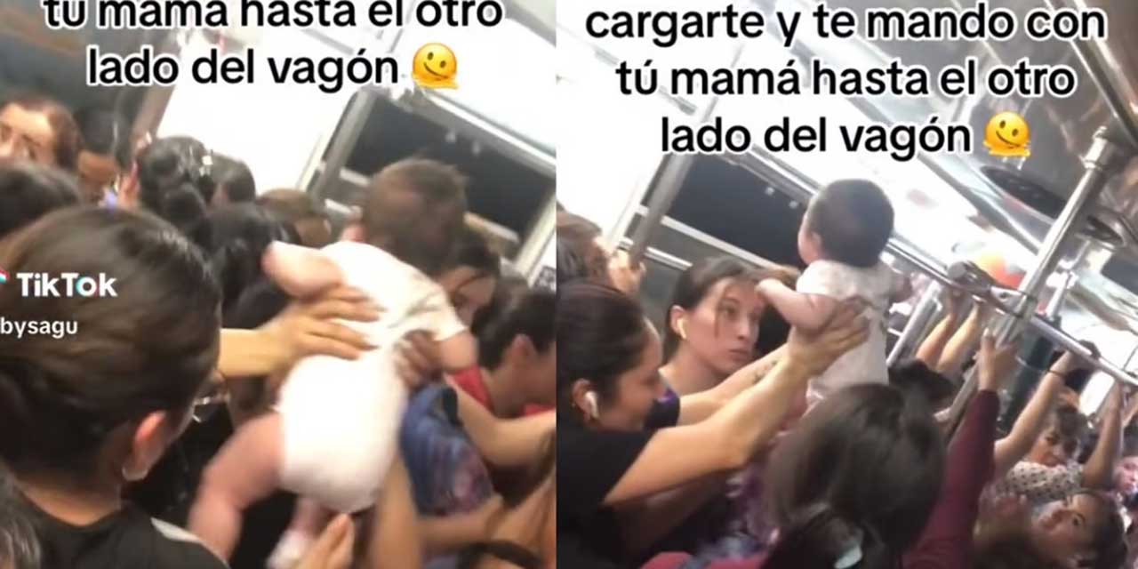 México mágico: Pasajeros del metro pasan de mano en mano a un bebé | El Imparcial de Oaxaca