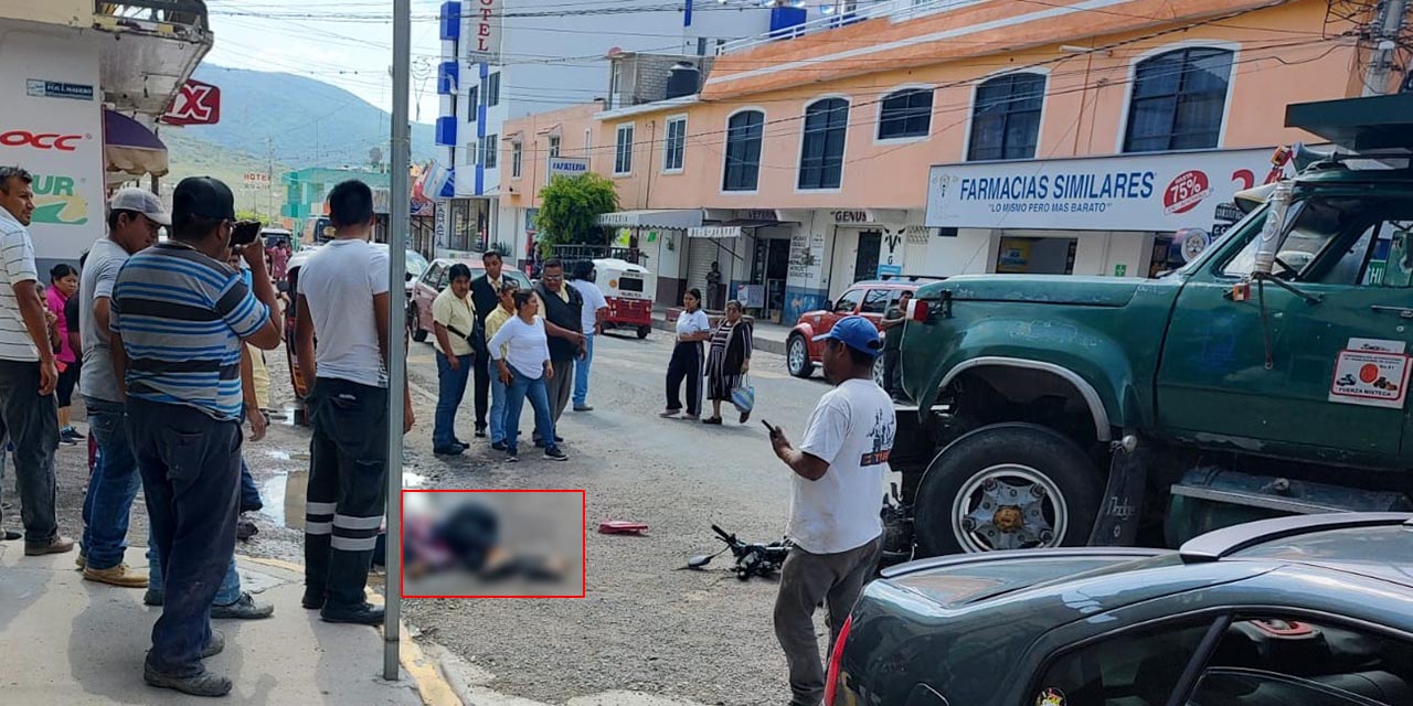 Volteo arrolla a motociclista | El Imparcial de Oaxaca