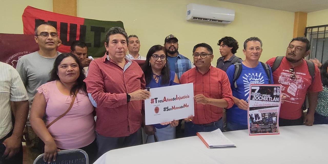 Foto: Adrián Gaytán / Integrantes del Comité de Víctimas por Justicia y Verdad “19 de Junio”, anuncian movilizaciones.