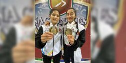 Jelissa Jocelyn Hernández Gómez y María José García López, medallistas de oro.