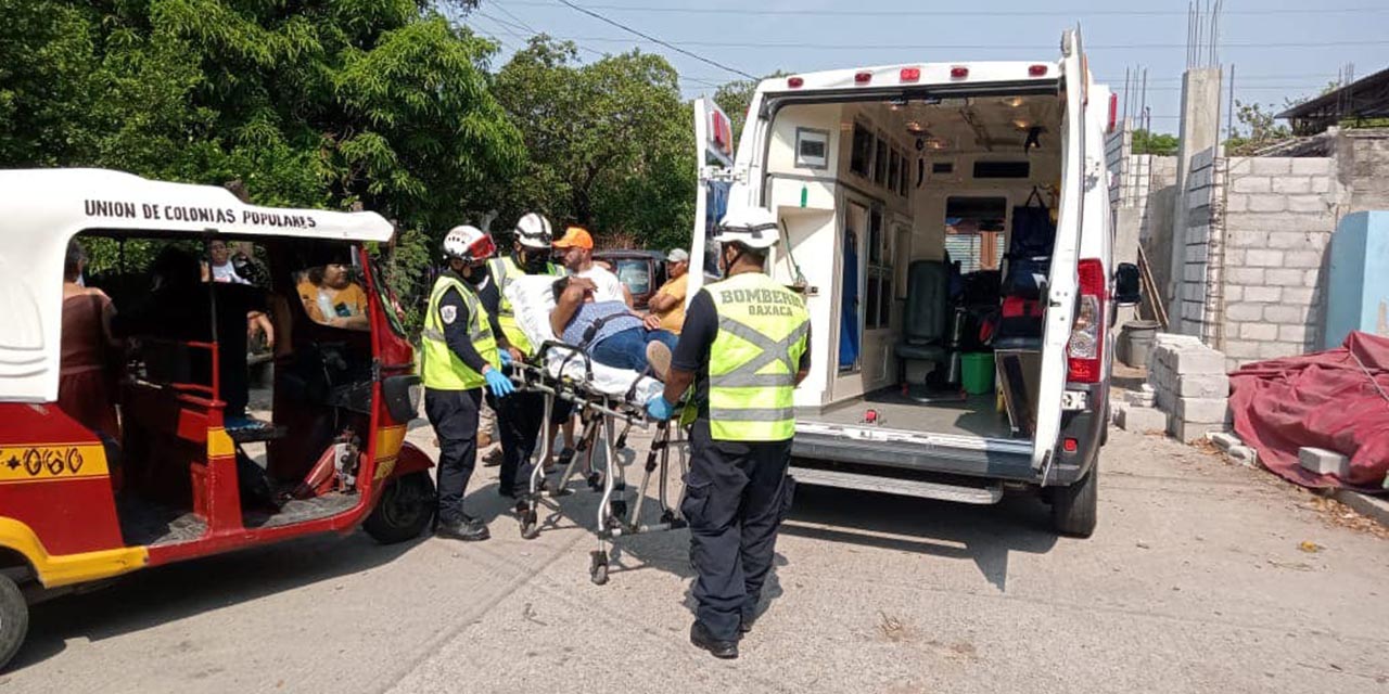Mototaxistas colisionan aparatosamente en Juchitán | El Imparcial de Oaxaca