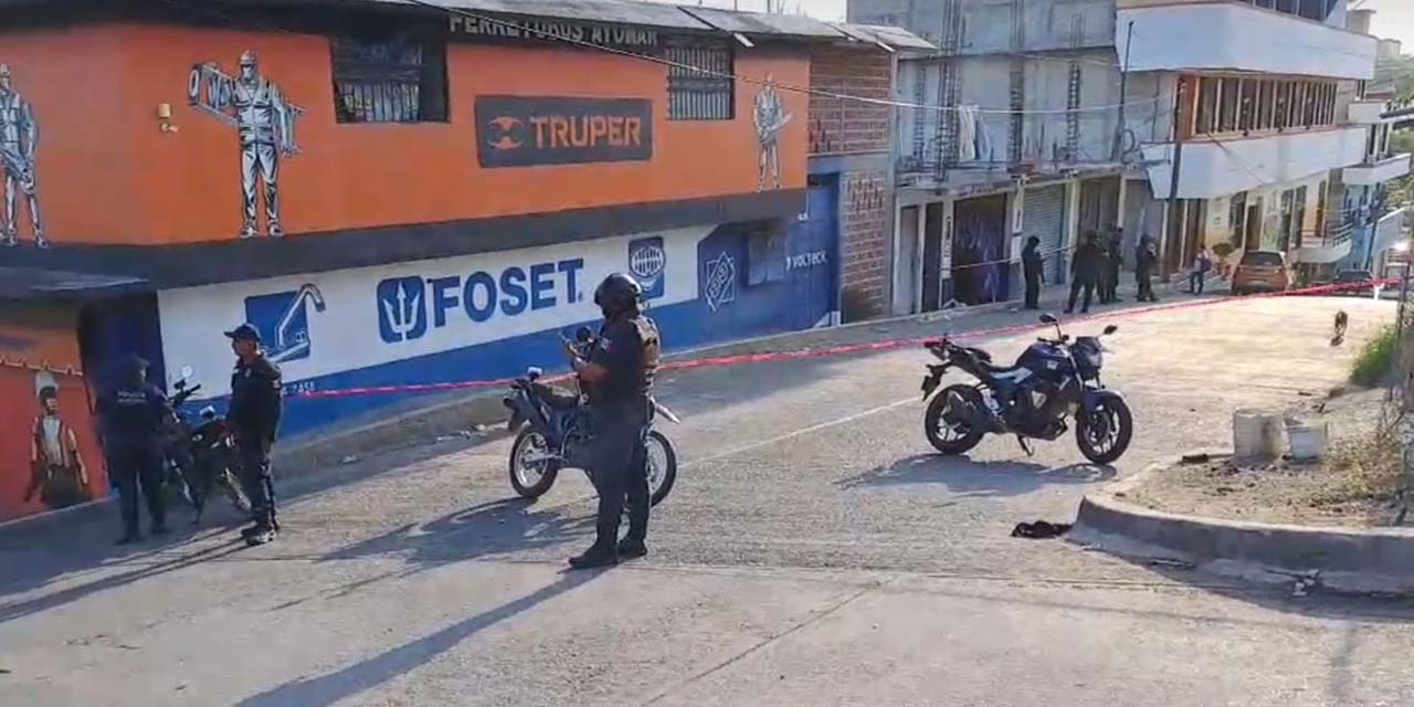 La zona del ataque armado fue acordonada.