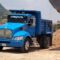 Los criminales se habían robado el camión marca Kenworth, tipo volteo, con placas de Oaxaca.