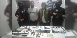 Octavio P.S. y Emiliano S.A. portaban diversas herramientas como desarmadores, pinzas, cizalla, entre otros.