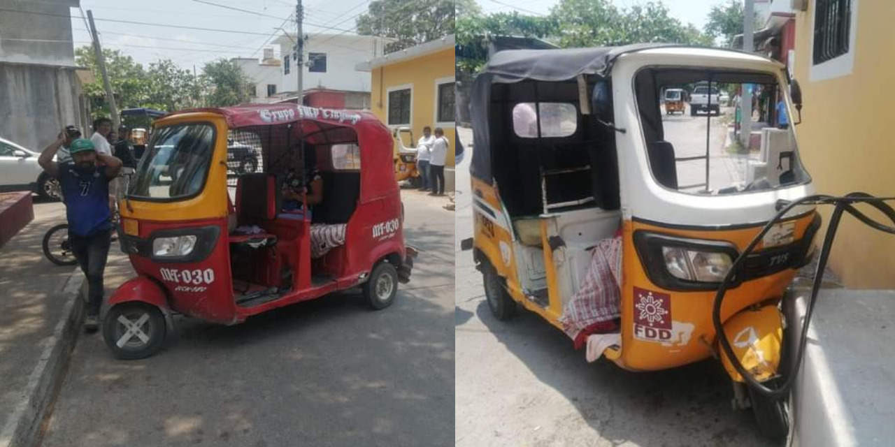 Mototaxis chocan, una conductora resultó herida en Juchitán | El Imparcial de Oaxaca