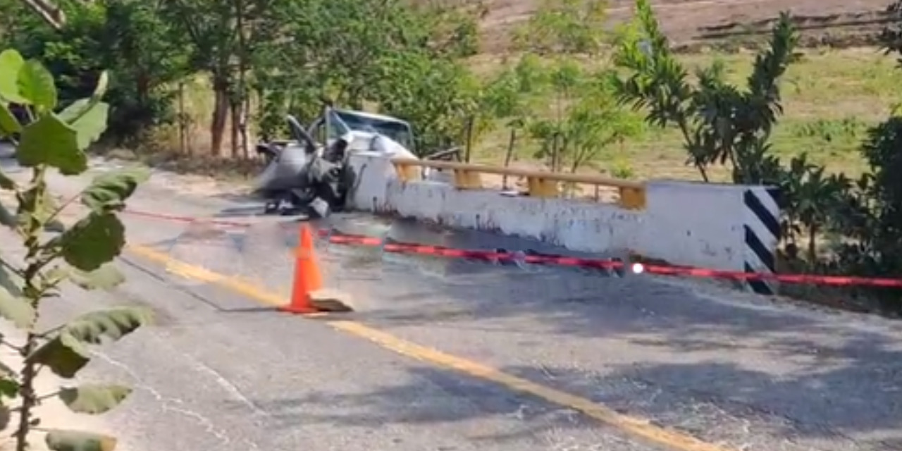 ¡Colisión mortal! Un muerto y dos heridos en carretera 125 | El Imparcial de Oaxaca