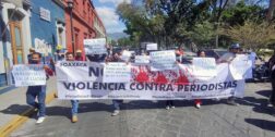 Foto: Archivo El Imparcial / Marcha de periodistas oaxaqueños para exigir un cese a la violencia.