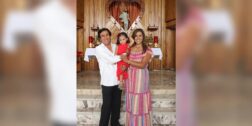 Froylan Hernández Romero y Ericka Berenice Díaz Ortiz prometieron guiar la fe de la pequeña.