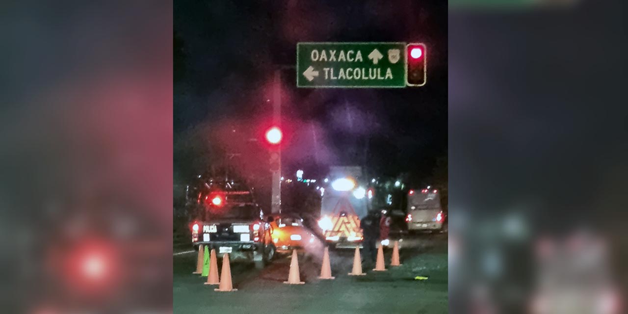 La colisión ocurrió sobre la vía federal 190 en jurisdicción de Tlacolula.