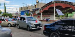 Foto: Redes Sociales / Caravana motorizada de Morena en Huajuapan