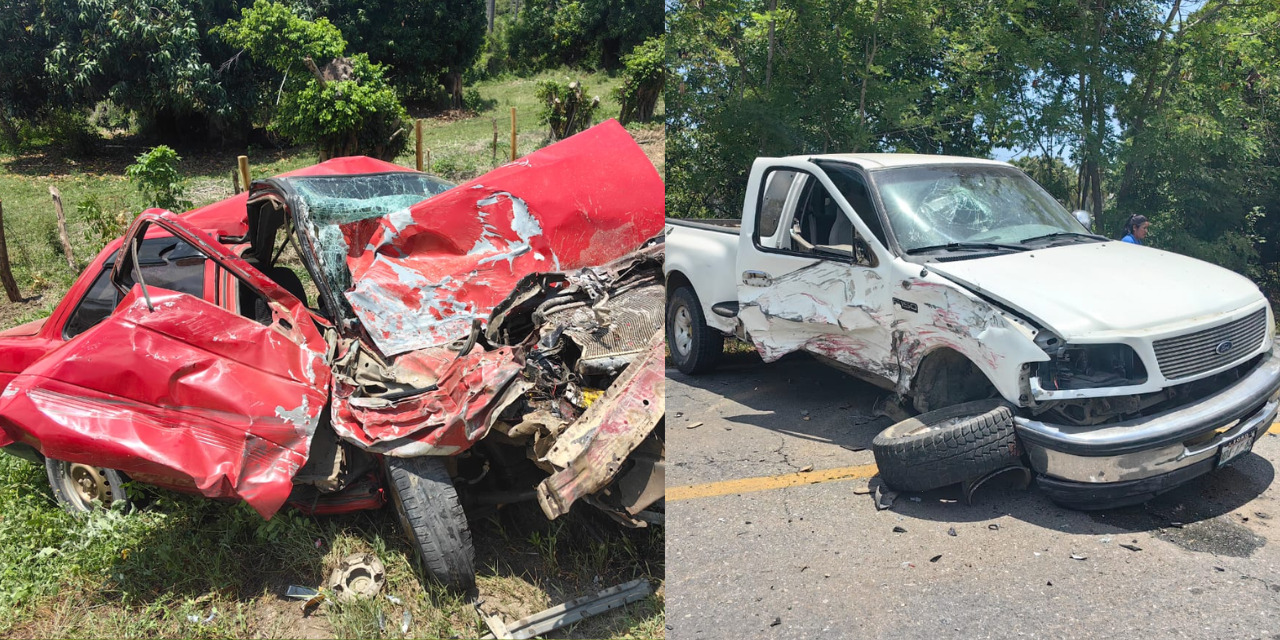 Brutal colisión frontal en Carretera Federal 200 en Tututepec | El Imparcial de Oaxaca