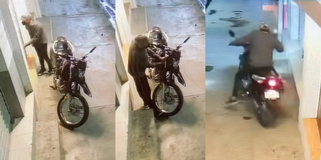 Captan a ‘rata’ robando moto en menos de un minuto | El Imparcial de Oaxaca