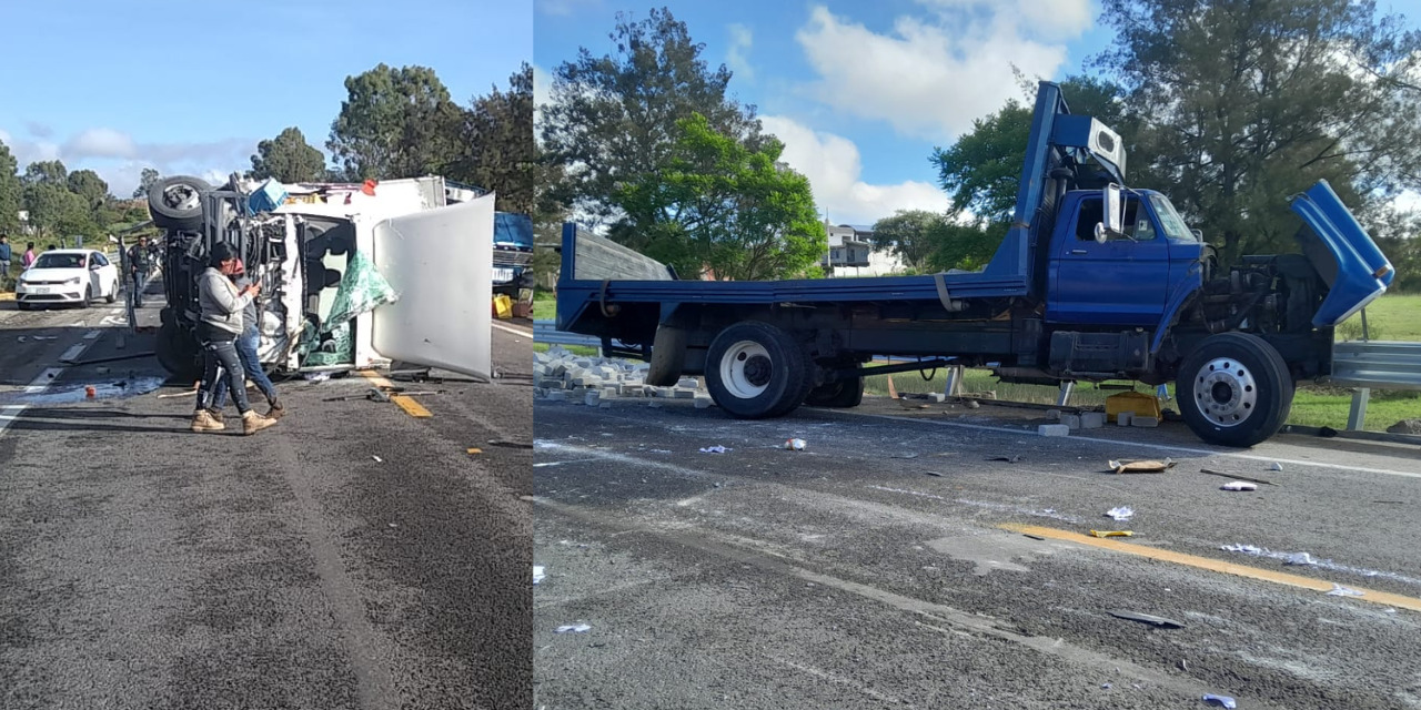 Colisiona torton contra camión en la Autopista 135D | El Imparcial de Oaxaca