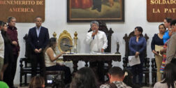 Foto: Adrián Gaytán / Francisco Martínez Neri encabezó la sesión de cabildo.