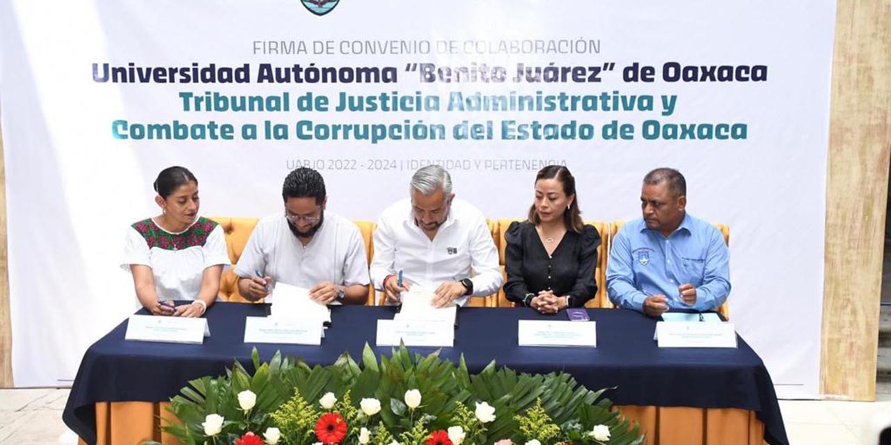 UABJO firma convenio con el Tribunal de Justicia Administrativa | El Imparcial de Oaxaca