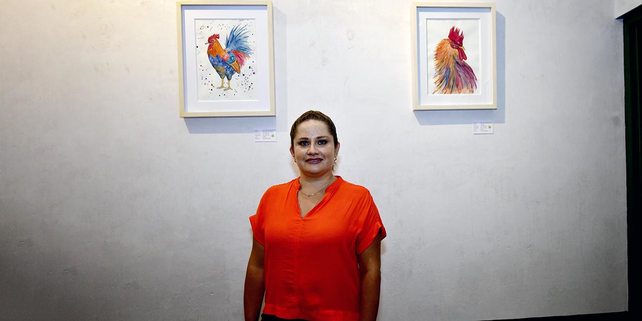 Fotos: Rubén Morales / Los motivos constantes en cada obra de Perea son los gallos, los escarabajos, el patrimonio arquitectónico de Oaxaca, las aves, la vida marina y la flora.