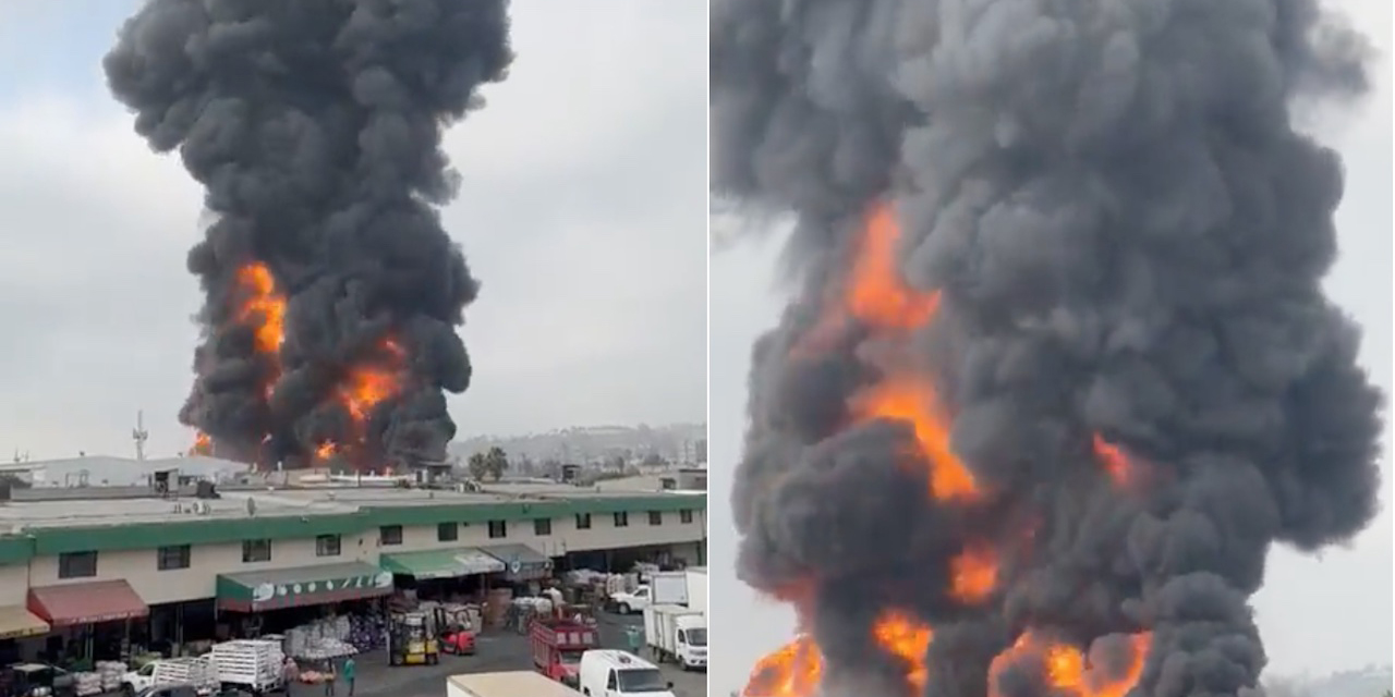 Se incendia fábrica de colchones en Tijuana | El Imparcial de Oaxaca