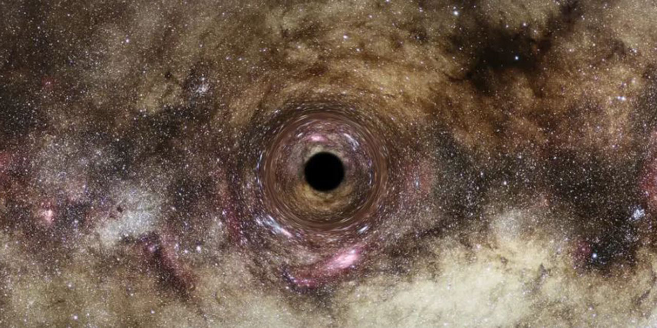 Agujero negro voraz devora poco a poco a una estrella