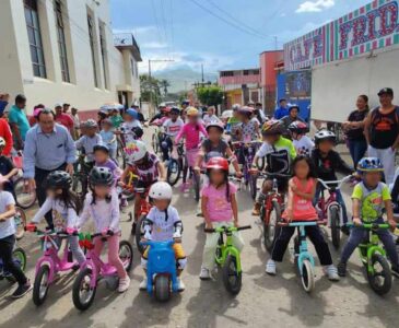 Con buena participación se realizó la ciclista de Santa Rosa de Lima.