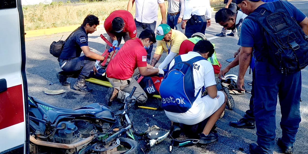 El accidente tuvo lugar a la altura del arco de seguridad.
