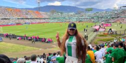 Karen Palma Robledo estuvo presente en el partido de Atlético Nal. vs Pereira en Medellín.