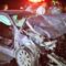 La parte frontal del automóvil Audi quedó completamente destrozada.