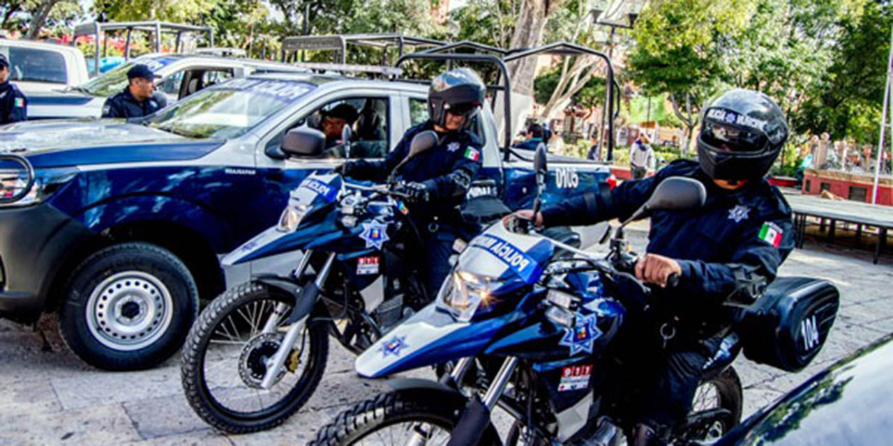 Mujer causó daños materiales a una motopatrulla e insultó a policías.