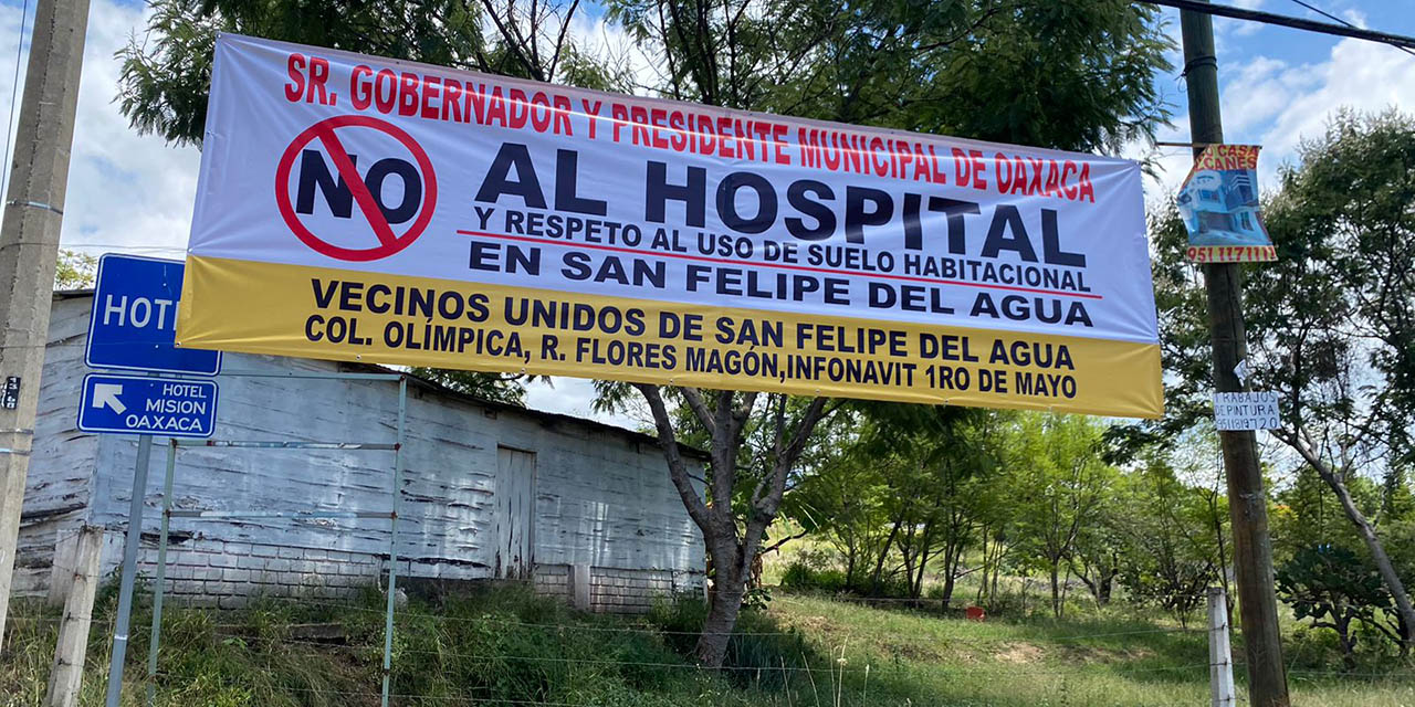 Foto: Rubén Morales / Notorio rechazo a otro hospital en la zona norte de la capital.